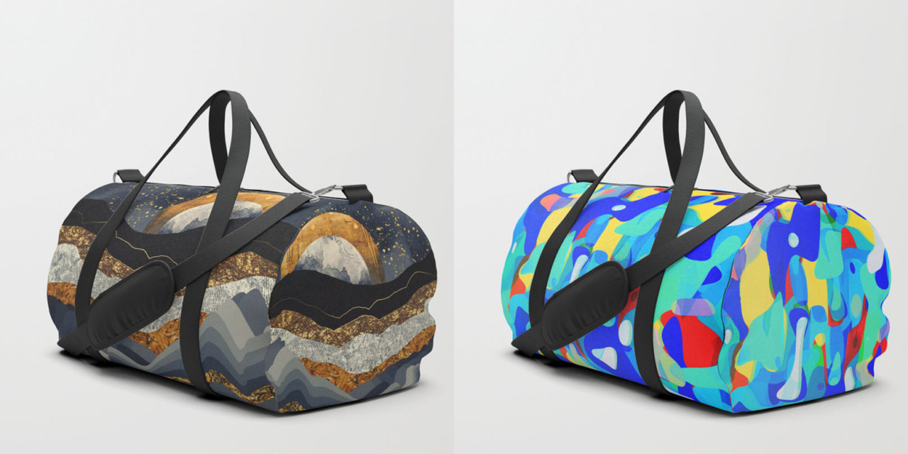Shuffle Your Belongings in Society6’s Newly Launched Duffle Bags