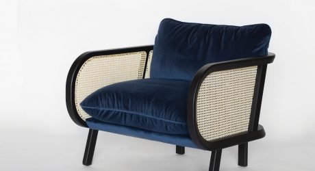 BuzziCane: Modern Seating with Traditional Woven Cane Backs