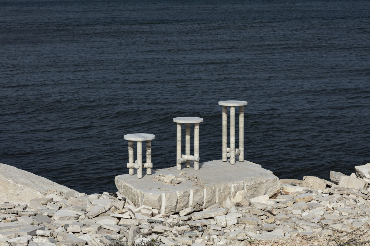 Ocean Travertine Stone Collection by Clément Brazille