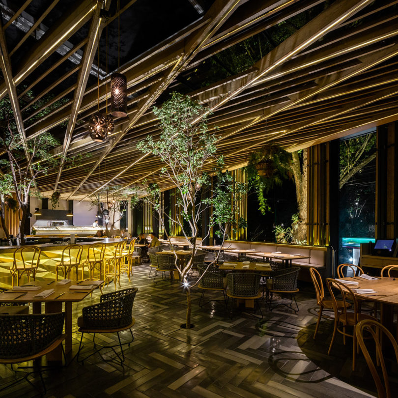 Piedra Sal: A Modern Restaurant in Mexico City  Restaurante moderno,  Diseño del restaurante, Arquitectura de restaurante