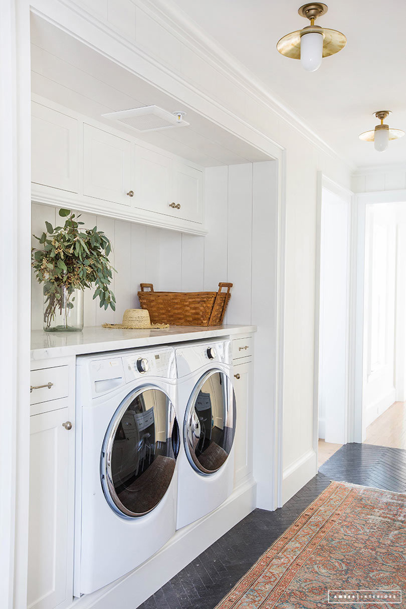 contemporary laundry room