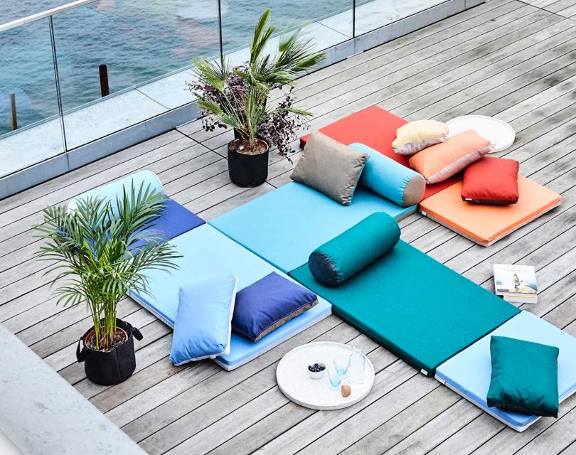 Colorful Outdoor Mattresses That Connect to Each Other