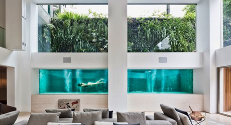 A Brazilian Duplex with a Pool That Becomes Art by Fernanda Marques