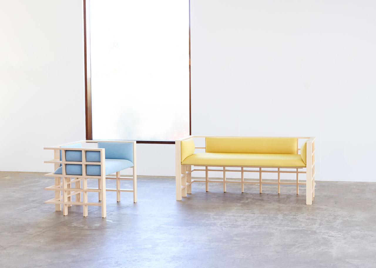 Straight Lines Is a Collection of Gridded Furniture by Elliot Bastianon