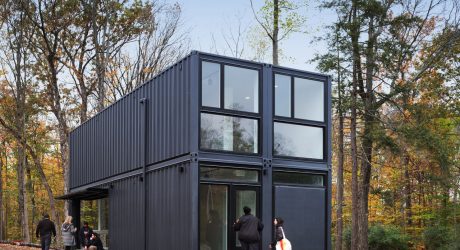 4 Shipping Containers Become a Classroom at Bard College