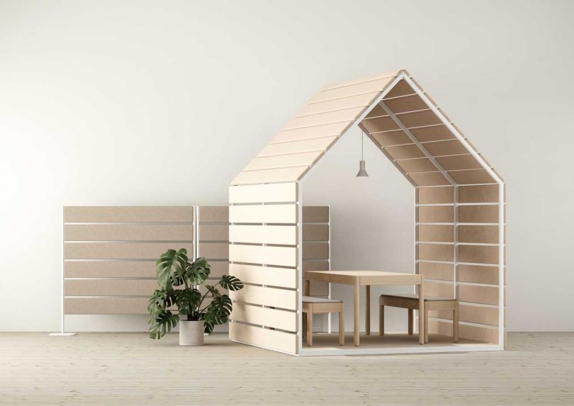 Winter Landscape-Inspired Office Pavilions and Dividers by Johan Kauppi for Glimakra