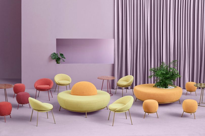 Nest Is a Curvy Collection of Seating by Paula Rosales for MISSANA