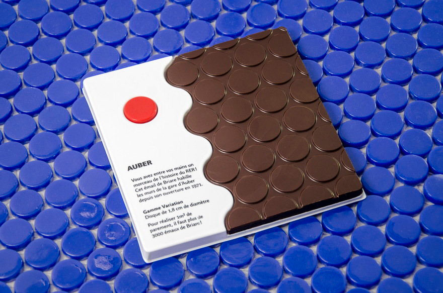 Metro, Boulot, (Chocolat) Dodo: Paris Train Station Tile Inspires Chocolate Bars
