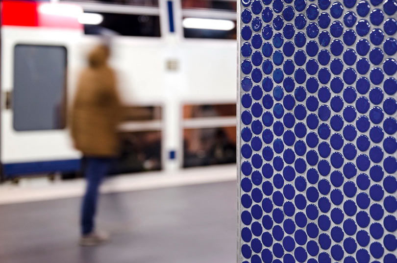 Metro, Boulot, (Chocolat) Dodo: Paris Train Station Tile Inspires