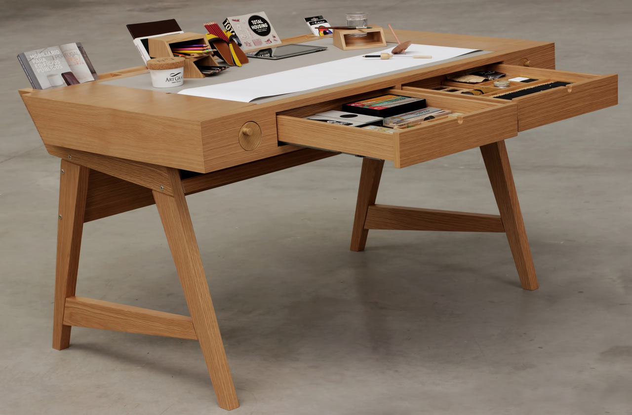 Risko Drawing Desk by Digitalab for Viarco - Design Milk