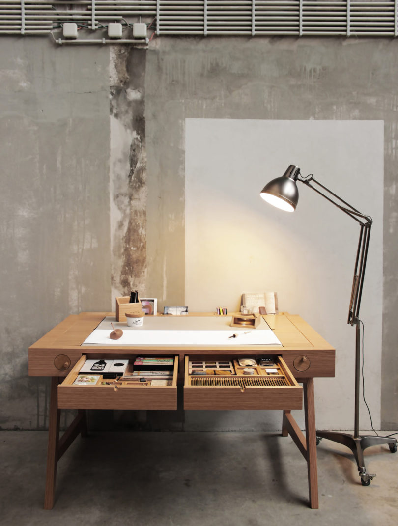 Office desk sketch | Office desk, Desk, Office