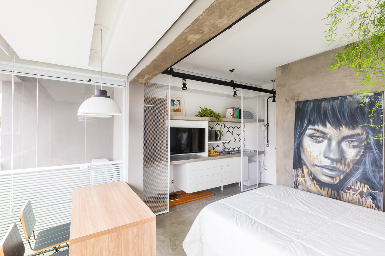 A Compact 24m² Apartment in Brazil by Casa 100 Arquitetura