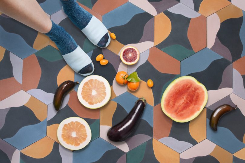 Fruit Salad: A New Kaleidoscopic Ceramic Tile Series That Can Be Installed Randomly