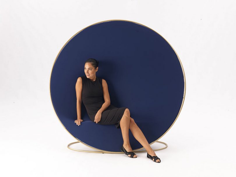 Emanuele Magini’s Anish Hides a Chair Within Its Circular Frame