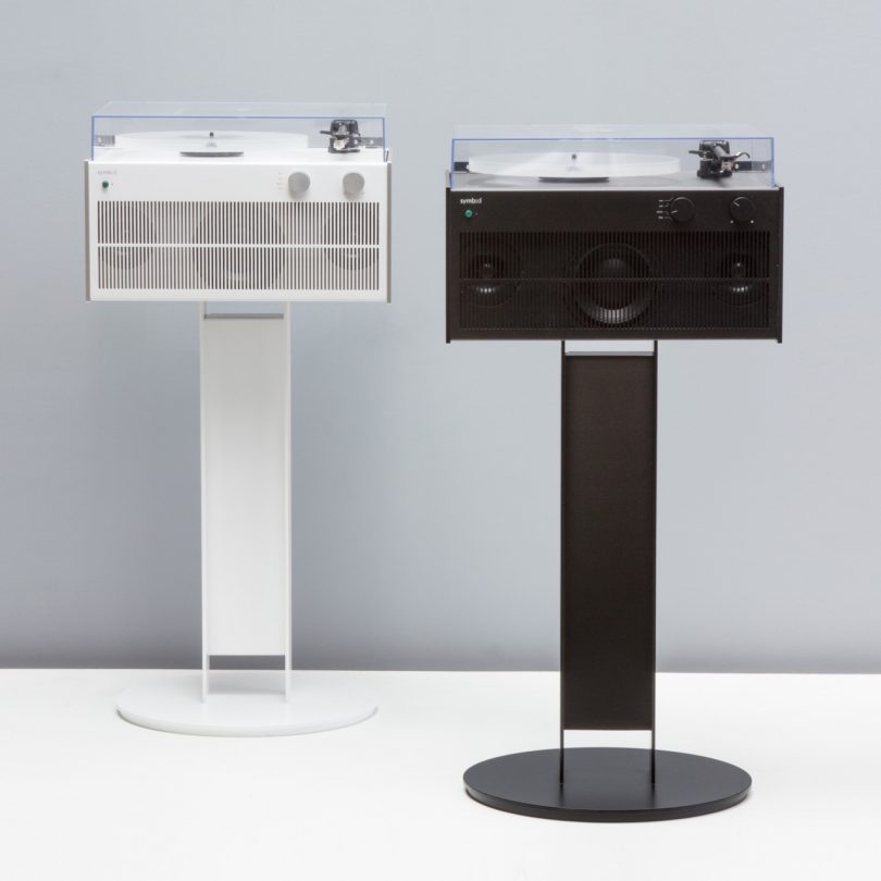 Symbol Audio Modern Record Player Places Sound on a Pedestal
