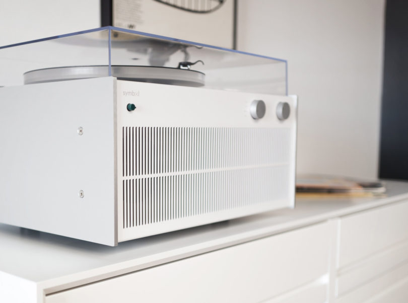 Symbol Audio Modern Record Player Places Sound On A Pedestal