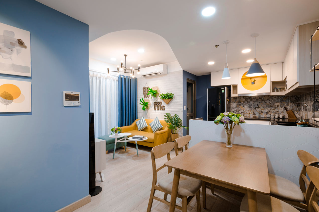Toki Home Transforms an Apartment in Vietnam with Color