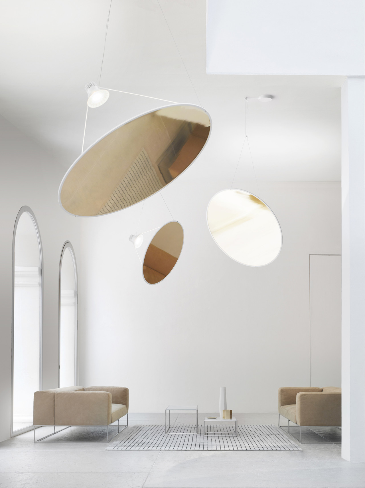Amisol: A Large Pendant Lamp That Actually Takes up a Minimal Amount of Volume