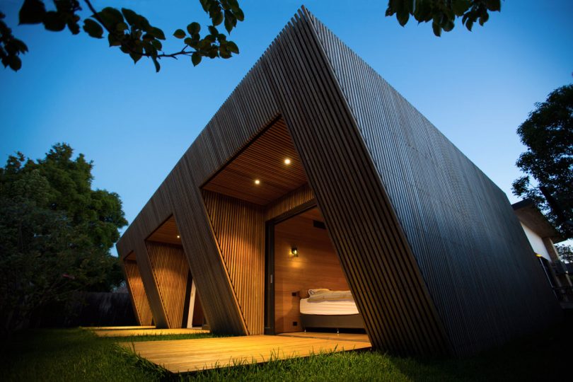 An Angled, Contemporary Extension on a 1970’s Brick House in Melbourne