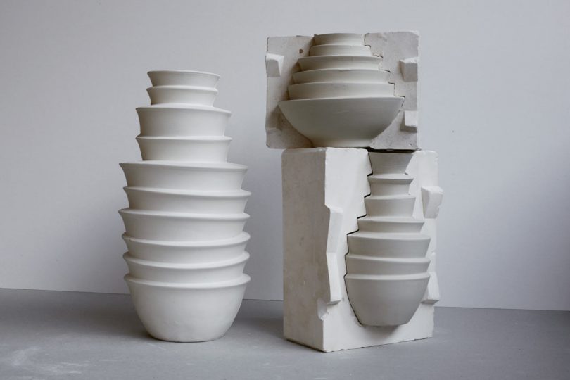 Sylvie Godel Creates Stacked Vases From Bowls Found in China