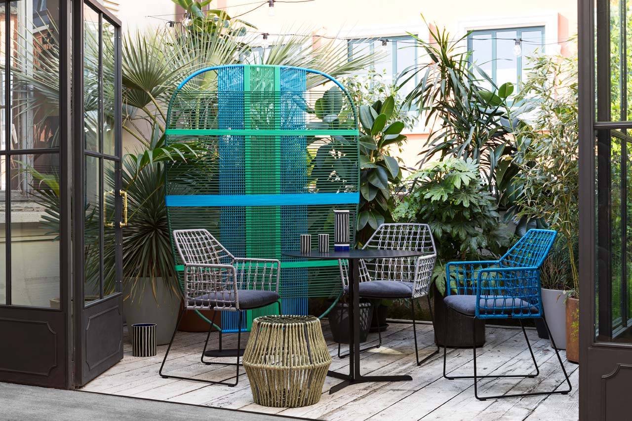 Colorful, Woven Outdoor Furnishings from Saba Italia