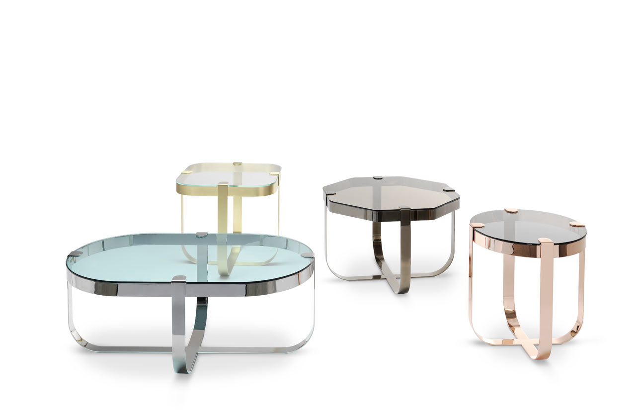 Ring Accent Tables Inspired by Raw Cut Precious Stones
