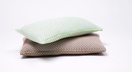Scholten & Baijings Design Grid Knit Cushions for by TextielMuseum