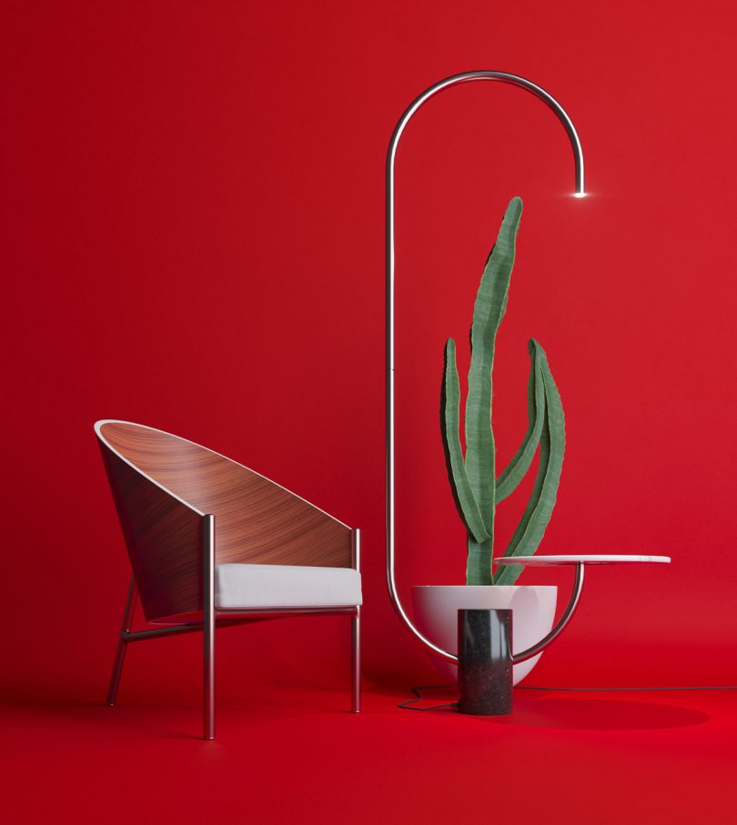 Bijou Lamp + Table by Sergey Makhno Architects