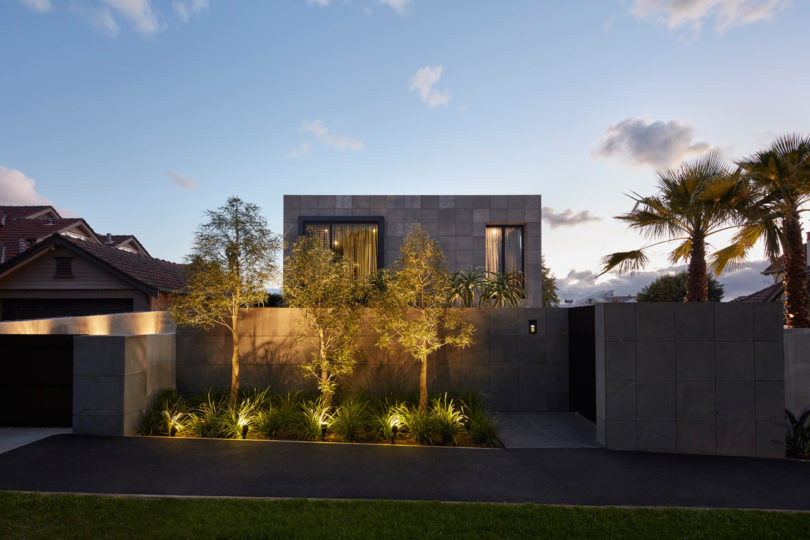 The Bluestone Clad Quarry House in Brighton, Australia by Finnis Architects