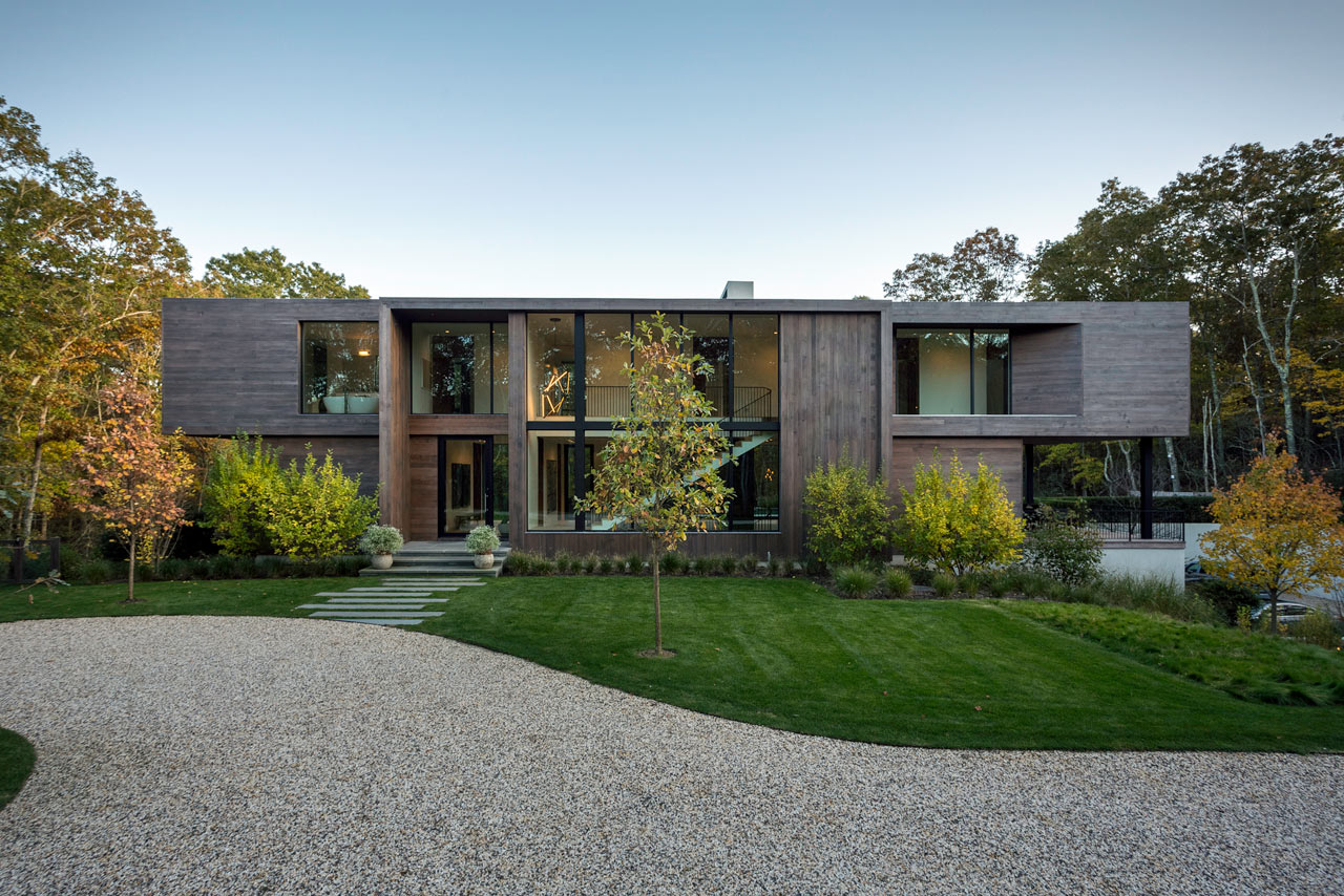 A Private Retreat Built Amongst the Trees in Southampton, New York