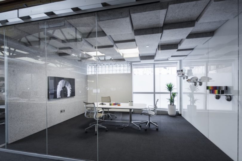 Crease A Range Of Modular Acoustic Ceiling Tiles By Turf