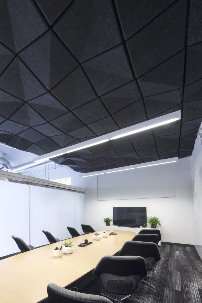 Crease: A Range of Modular Acoustic Ceiling Tiles by Turf Design and MNML