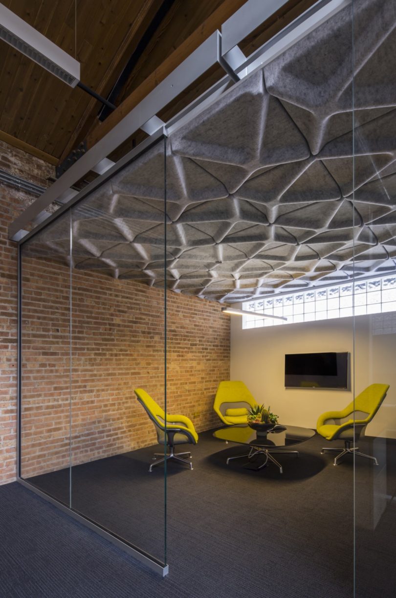 Crease A Range Of Modular Acoustic Ceiling Tiles By Turf Design