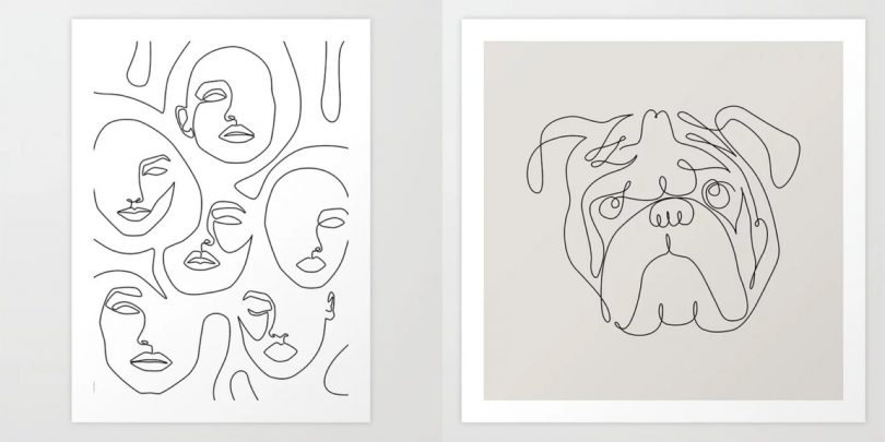 Fresh From The Dairy: Line Drawings