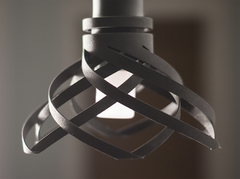 A 3D Pendant Lamp That Dims With a Twist