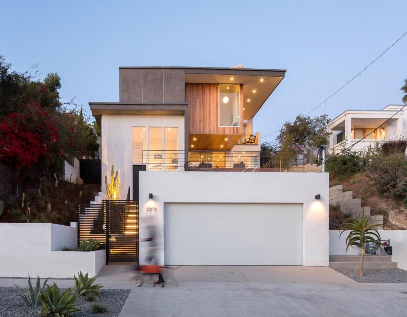The Three Step House Built on a Steep Hillside in Los Angeles