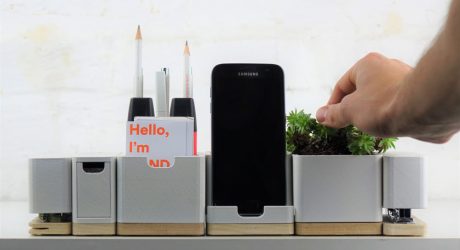 Keep Your Desk Beautifully Organized with the Re:ease Modular Organizer
