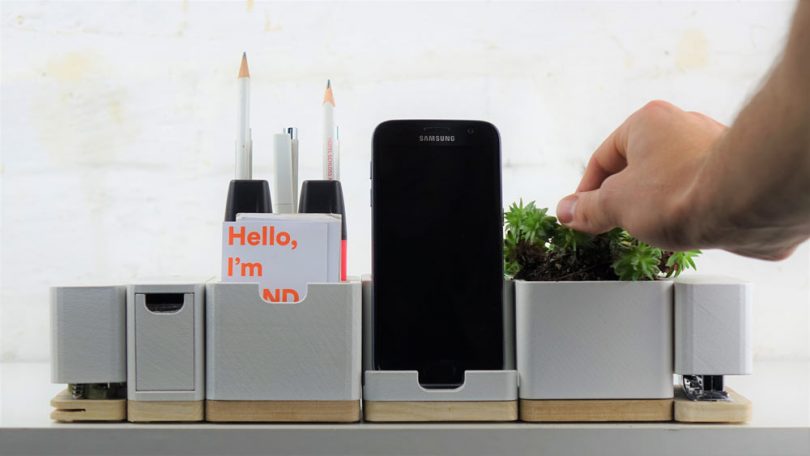 Keep Your Desk Beautifully Organized with the Re:ease Modular Organizer