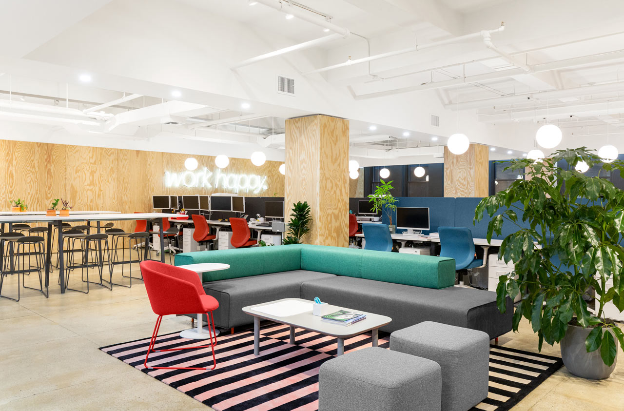 Poppin Applies Their Slogan “Work Happy” to their NYC Headquarters