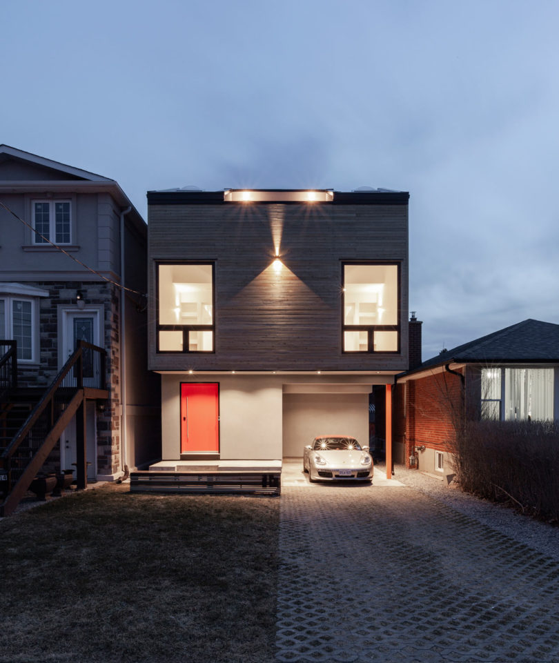 A Toronto House Appears to Gaze Through Two Symmetrical Windows