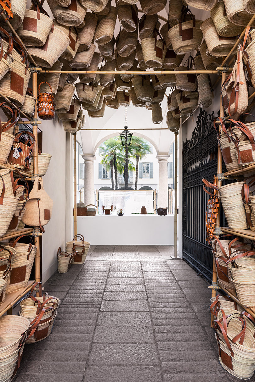 A Curated Exhibition of Basketry, Hand Quilting, and Calligraphy from LOEWE