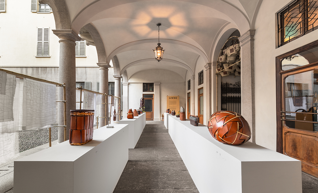 A Curated Exhibition of Basketry, Hand Quilting, and Calligraphy from LOEWE
