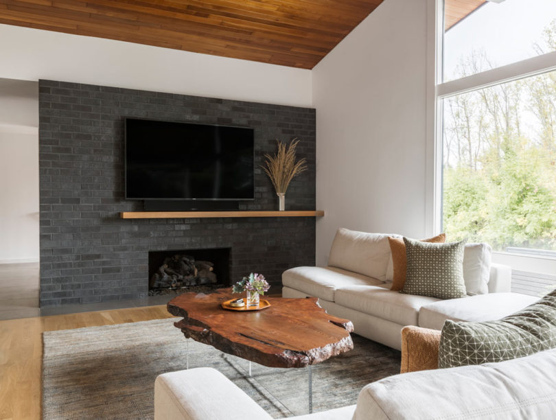 living room in ranch house