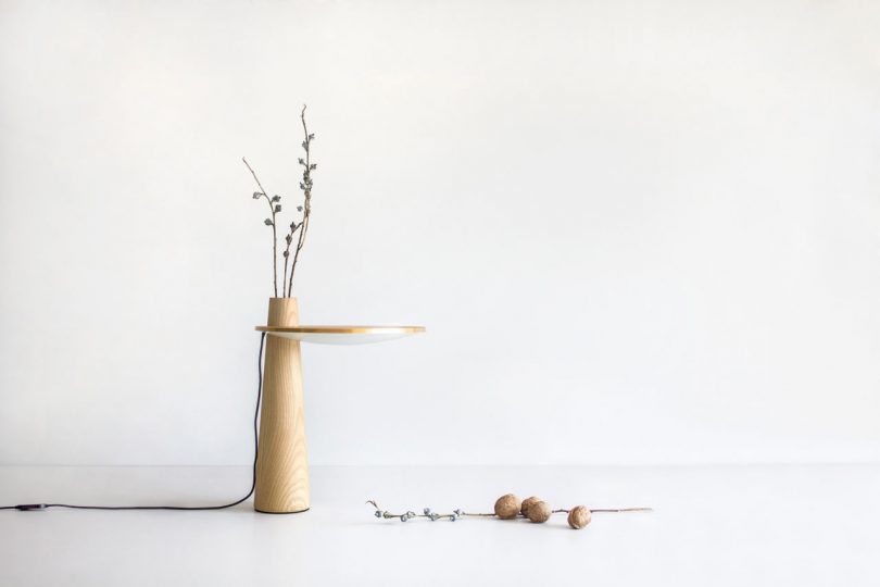 The Subtle Happiness Table Lamp Doubles as a Vase