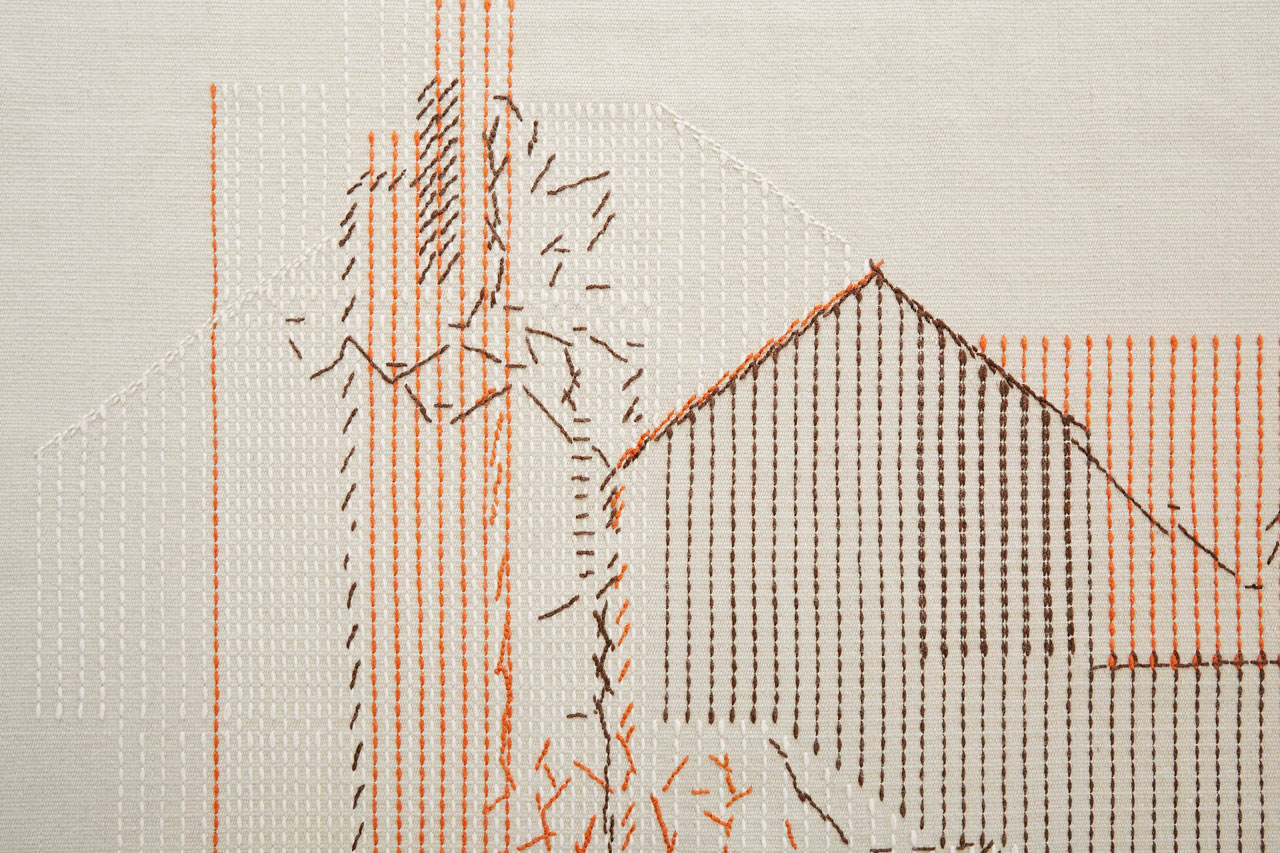 Raw-Edges Flips Traditional Embroidery on Its Head with Backstitch Rugs