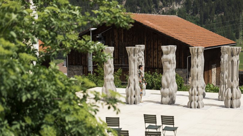 The First Robotically 3D-Printed Concrete Column and Performance Stage