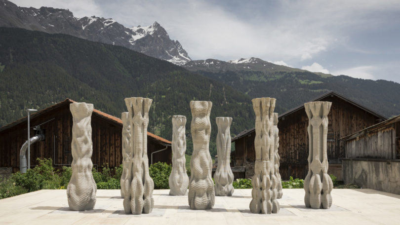 The First Robotically 3D-Printed Concrete Column and Performance Stage