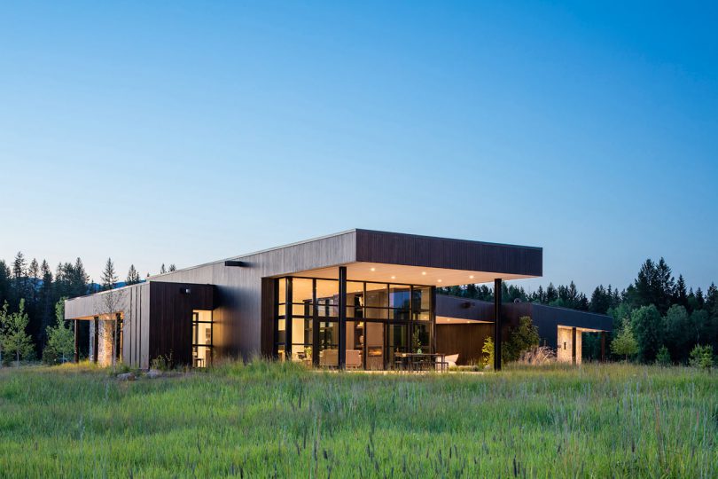 The Triangular Confluence House Is Situated Where Two Rivers Meet in Montana