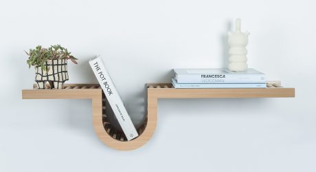 The Wave Shelf Is Where Wood Craftsmanship and Design Meet