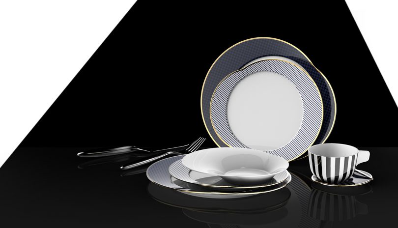 The Shadow Collection Tableware Is Playful yet Elegant
